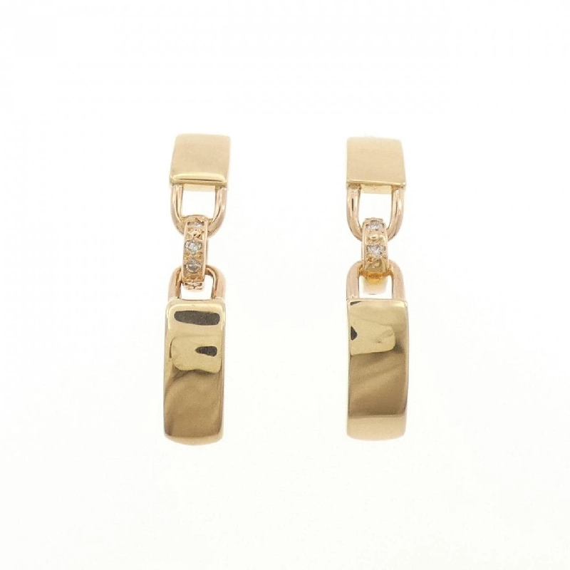 Bông tai kim cương K18YG/K18PG 0.08CT - Hàng hiệu Authentic 869613