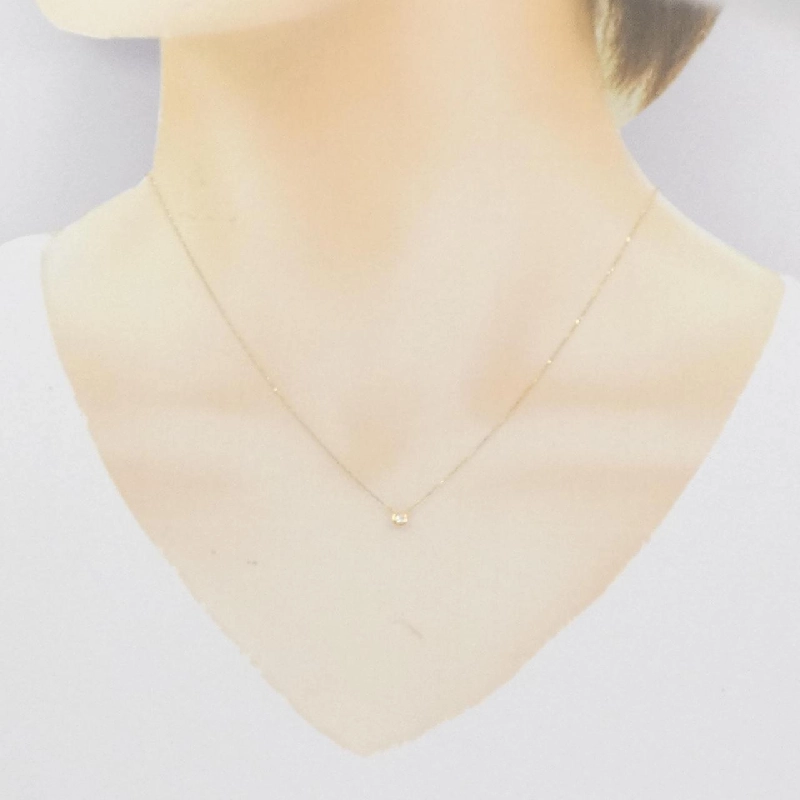 K18YG Dây chuyền kim cương 0.05CT - Hàng hiệu Chính hãng 864865