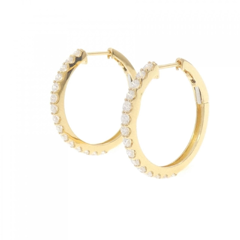 K18YG Khuyên tai kim cương 0.802CT - Hàng hiệu Chính hãng 871916