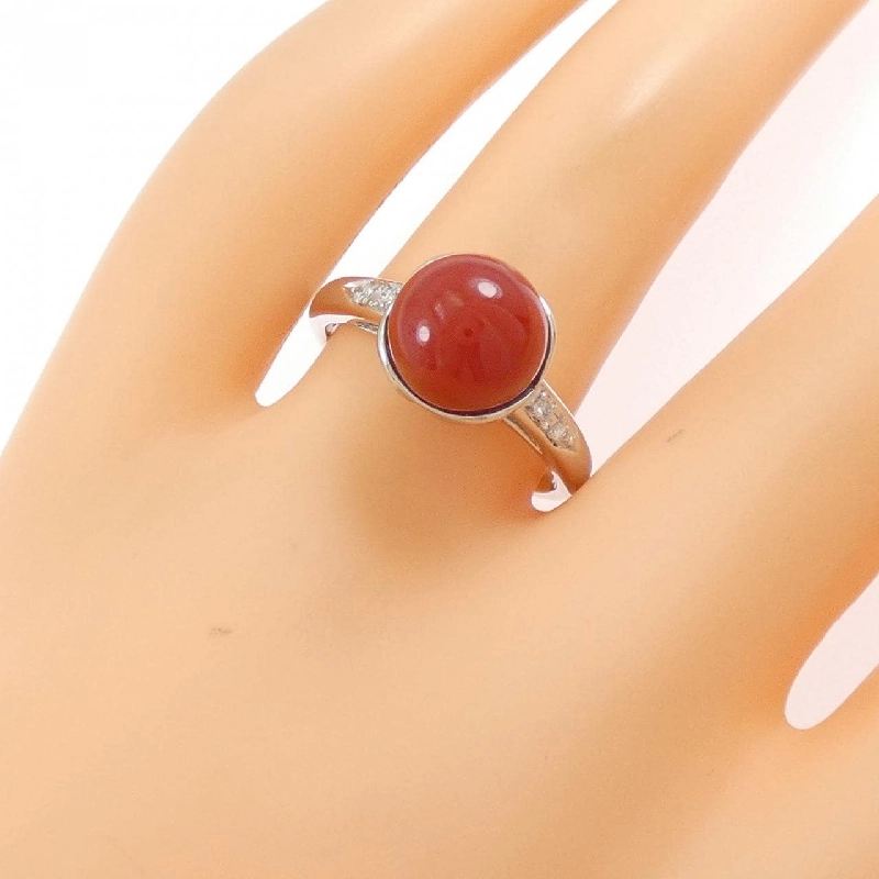 Nhẫn san hô PT900 9mm 665363