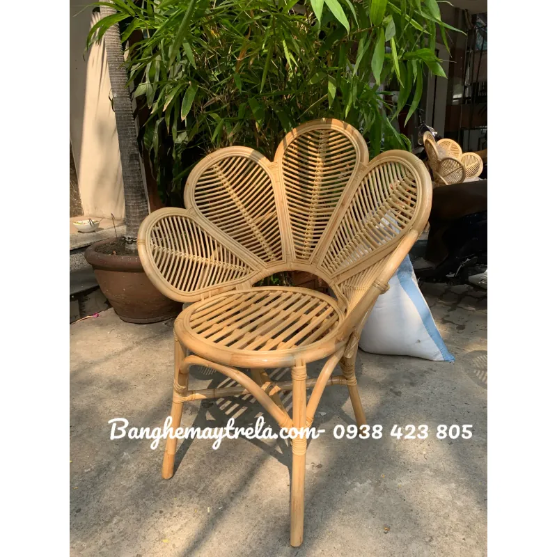 Ghế mây cánh hoa- Ghế đơn mây 595951