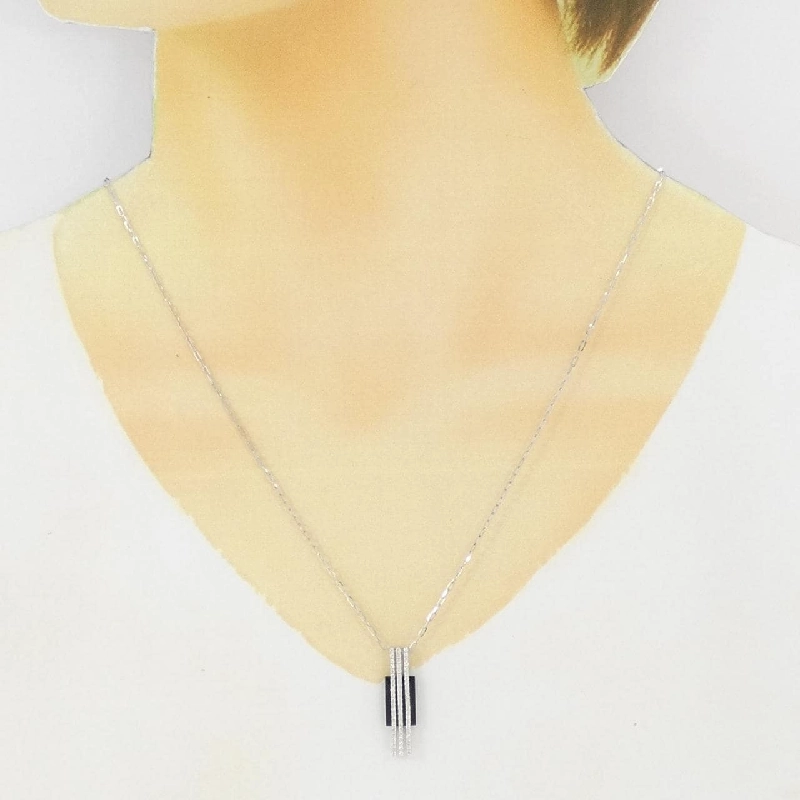 K18WG/750WG Mặt dây chuyền Onyx - Hàng hiệu Chính hãng 860510