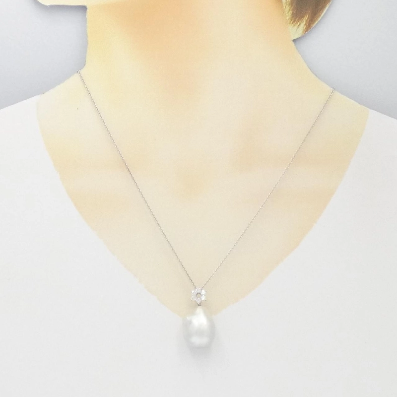 K18WG Ngọc trai trắng - Hàng hiệu Authentic 855888