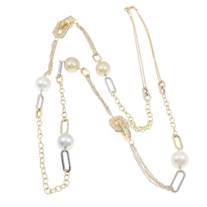 Dây chuyền ngọc trai trắng 750YG/750WG - Hàng hiệu Authentic 848534