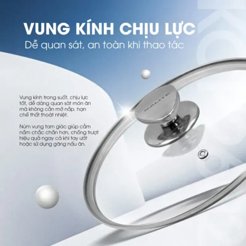 Nồi inox liền khối cao cấp đa năng KALITE KCP2602 – Size 26cm, hiệu suất bắt từ 98% 572311