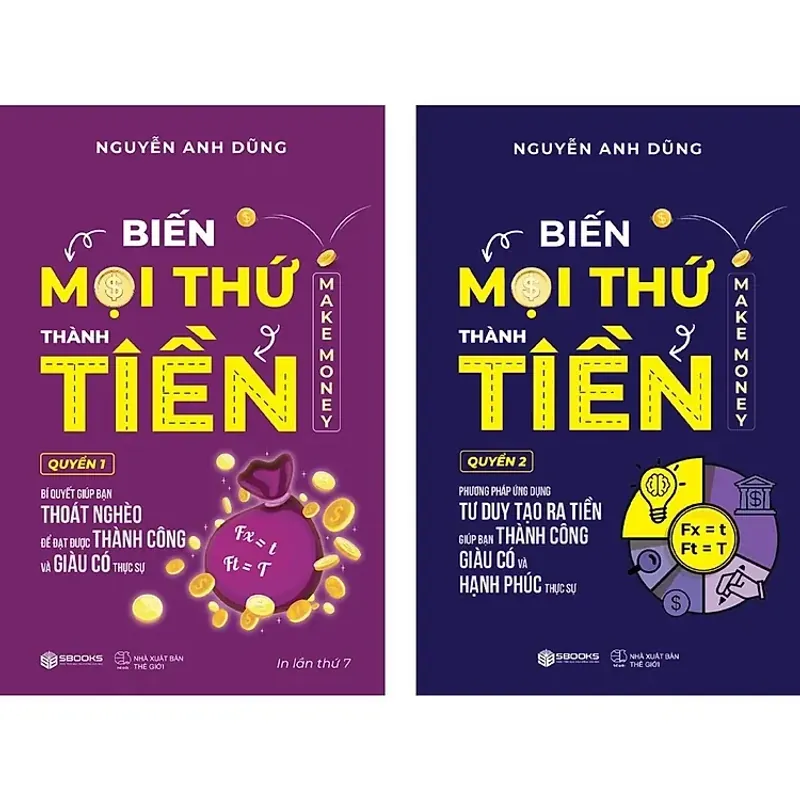 Combo sách - Biến Mọi Thứ Thành Tiền - Quyển 1+2 562812