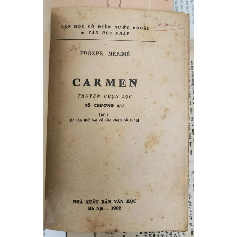 CARMEN - Tác phẩm VH kinh điển của nhà văn Prosper Mérimée , 703523