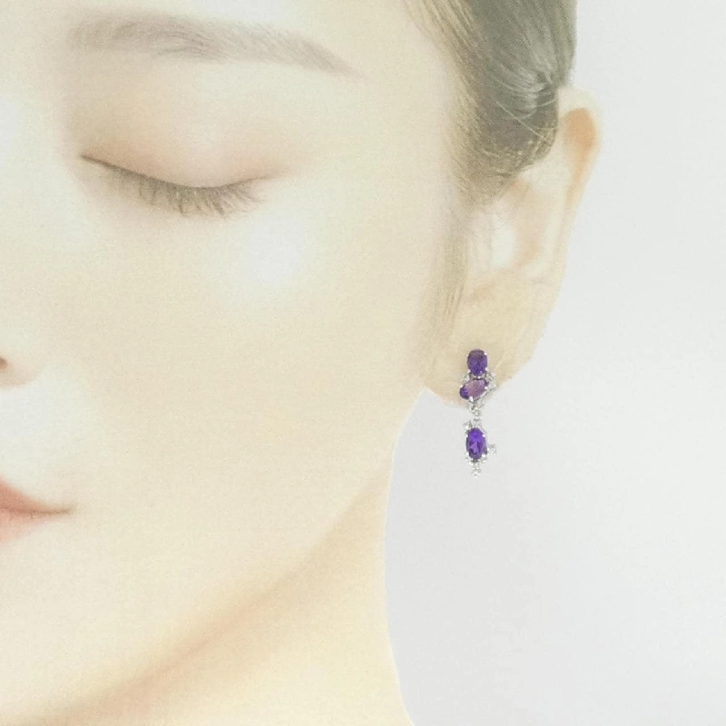 K14WG Amethyst Bông tai - Hàng hiệu Chính hãng 874139