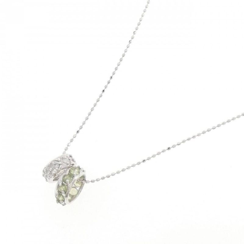 K18WG 2WAY Peridot Necklace - Hàng hiệu Authentic 862389