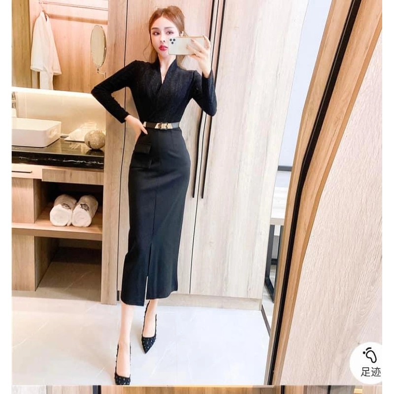 Đầm tiệc đen 314361