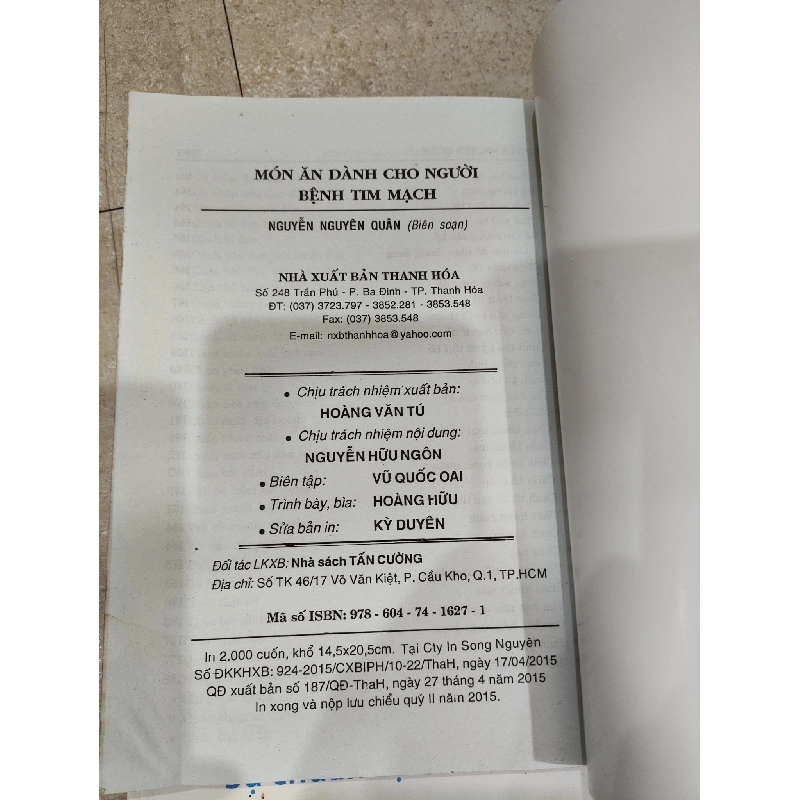 Món Ăn Dành Cho Người Bệnh Tim Mạch - Nguyễn Nguyên Quân 1021684