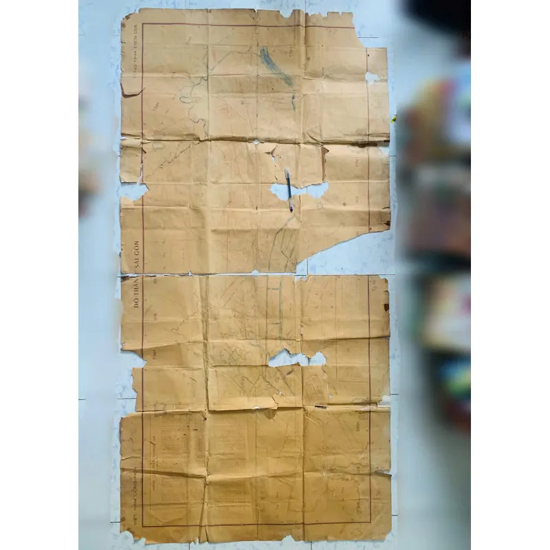 BẢN ĐỒ ĐÔ THÀNH SÀI GÒN - GIA ĐỊNH XƯA ( đóng dấu 1963)  776933