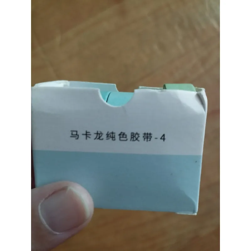 Băng dính washi màu pastel 5 chiếc - Macaron màu xanh ngọc, xanh lam, xanh lá 735875