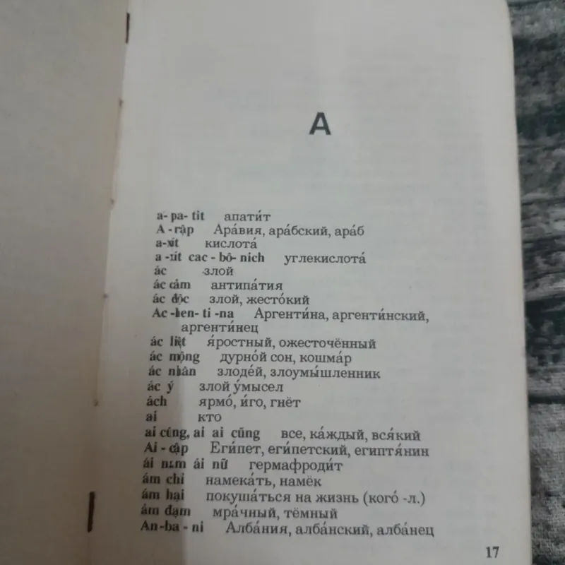 Từ điển bỏ túi VIỆT NGA. Tg Giáo sư Ng. Bá Hưng và Giáo sư Trần V. Cơ. Nxb HCM 1990 779232