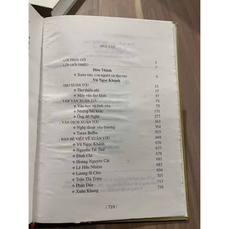 Thơ văn Xuân Tửu - Bìa cứng, khổ lớn  713074