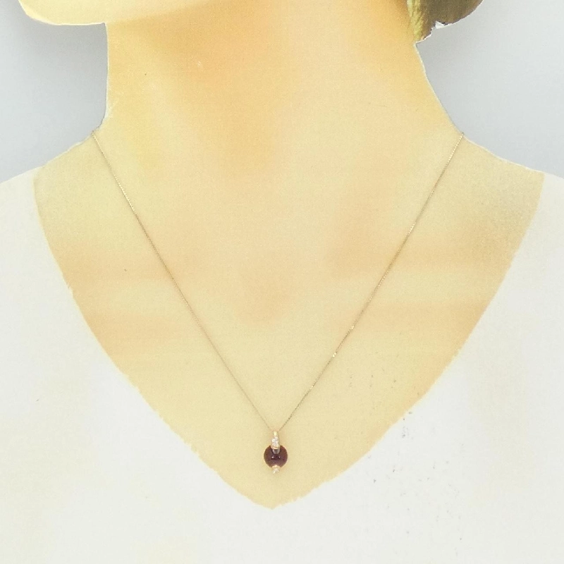 Dây chuyền Garnet 18KPG/K18PG - Hàng hiệu Authentic 862371