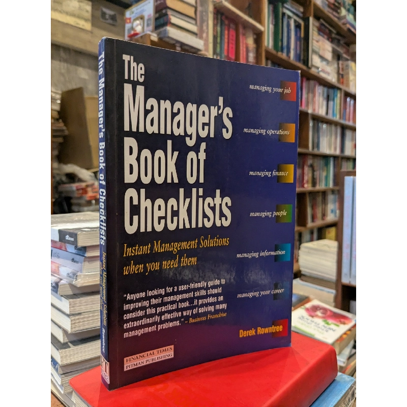 The Manager's Book of Checklists - Rowntree 796112