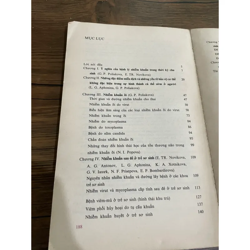 E.TR.NOVIKOVA G.P. POLIAKOVA  BỆNH LÝ NHIỀM KHUẨN Ở BÃO THAI VÀ TRẺ SƠ SINH- SÁCH Y 573076