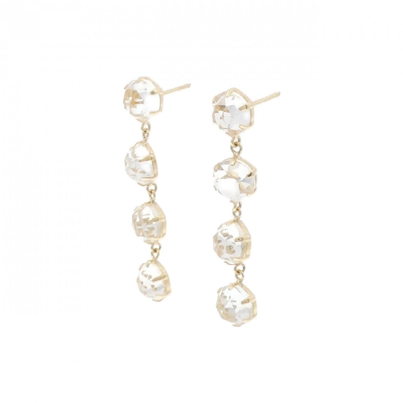 K10YG Bông tai Topaz Trắng - Hàng hiệu Chính hãng 866405