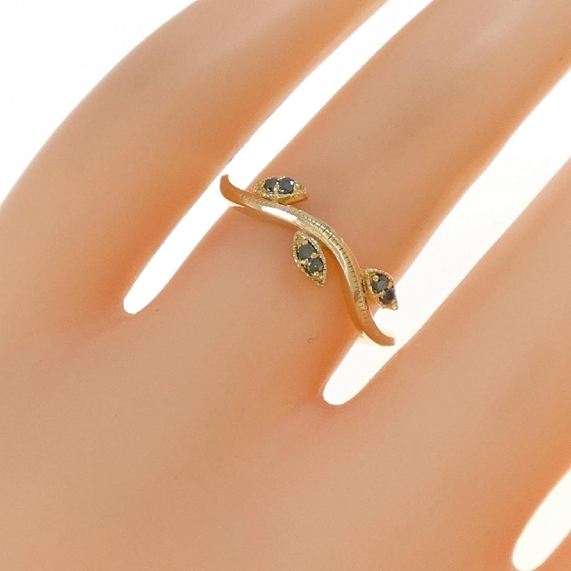 Nhẫn kim cương lá K18YG 0.06CT - Hàng hiệu Chính hãng 854733