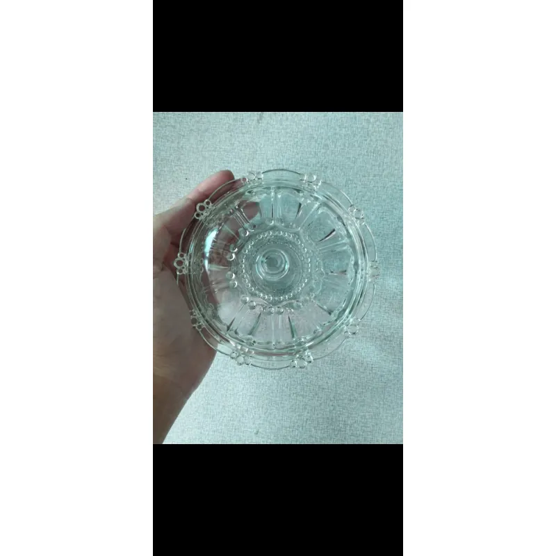 Thố mứt thủy tinh trang trí dạng tròn nhiều họa tiết 737194