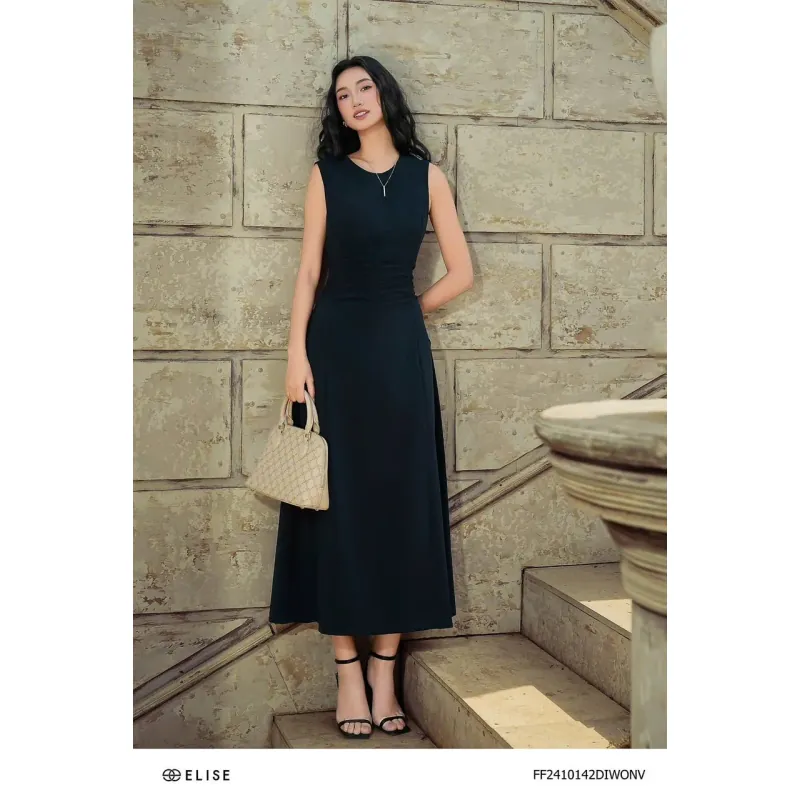 Đầm Elise size XL, màu tím than  991486