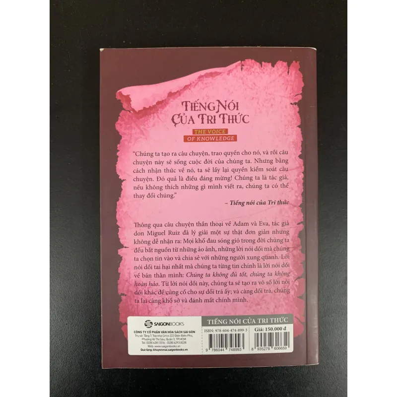(Sách cũ) Tiếng nói của tri thức - The voice of knowledge - Don Miguel Ruiz & Janet Mills 961807
