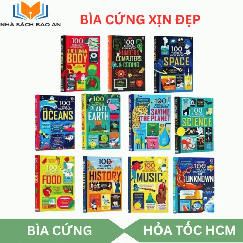 (Shop mới) Sách - 100 things to know about nhập màu 11 cuốn bìa cứng, bản mới nhất 744932