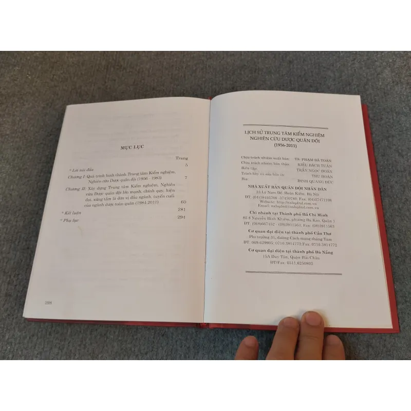 LỊCH SỬ TRUNG TÂM KIỂM NGHIỆM NGHIÊN CỨU DƯỢC QUÂN ĐỘI (1956 - 2011) 727174