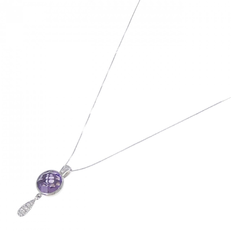 K18WG Mặt dây chuyền Amethyst 5.40CT - Hàng hiệu Chính hãng 864964