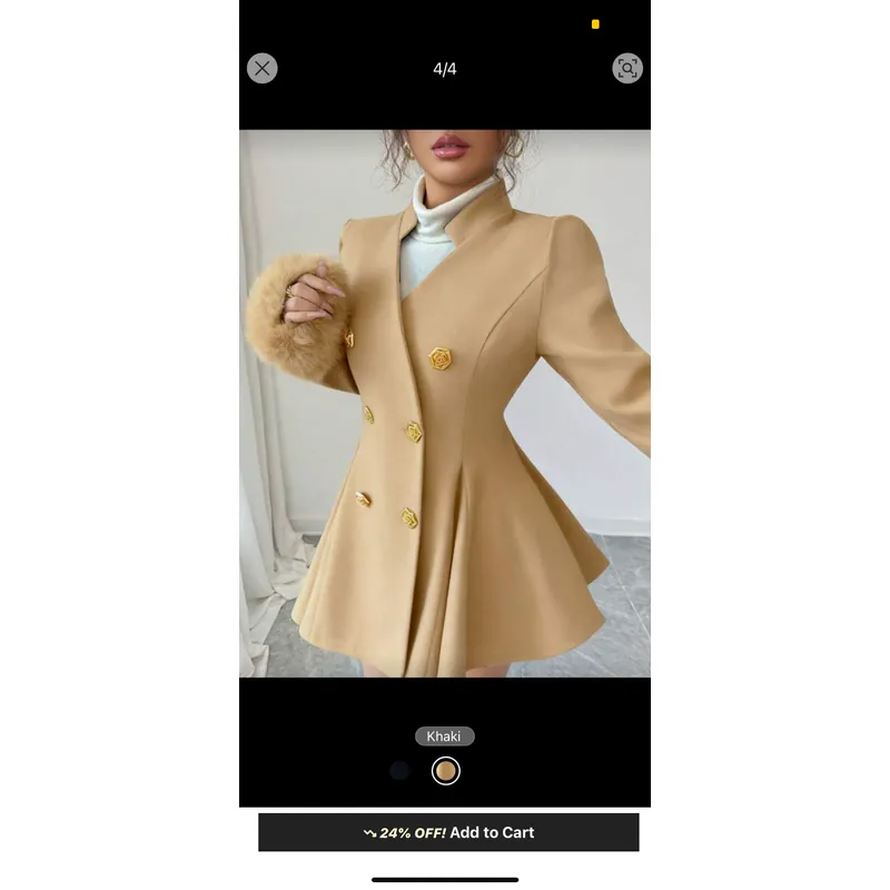 Áo khoác nữ thanh lịch sang trọng 714303