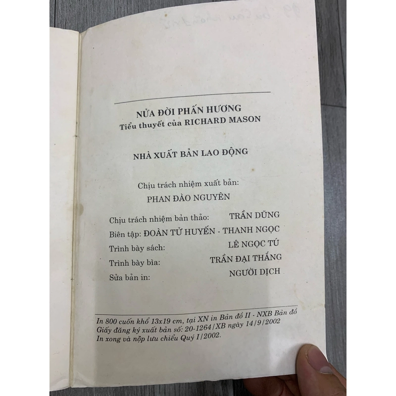 Nửa đời phấn hương - Richard Mason. 1a4 509058