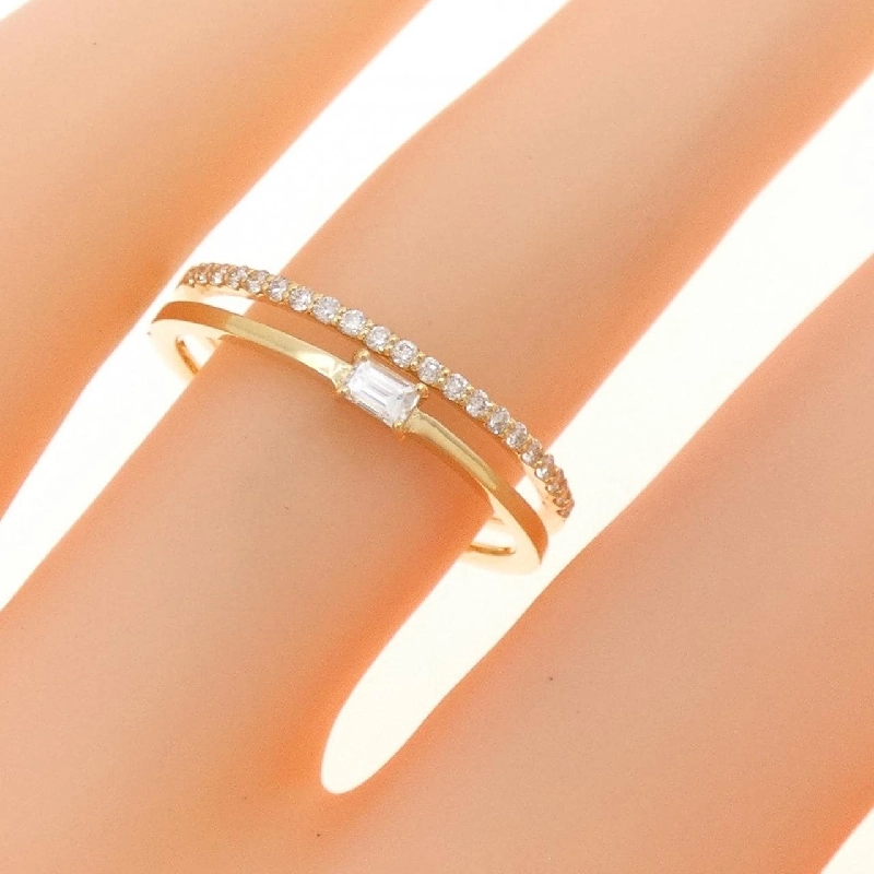 【Sản phẩm mới】Nhẫn kim cương K18YG 0.17CT 671444