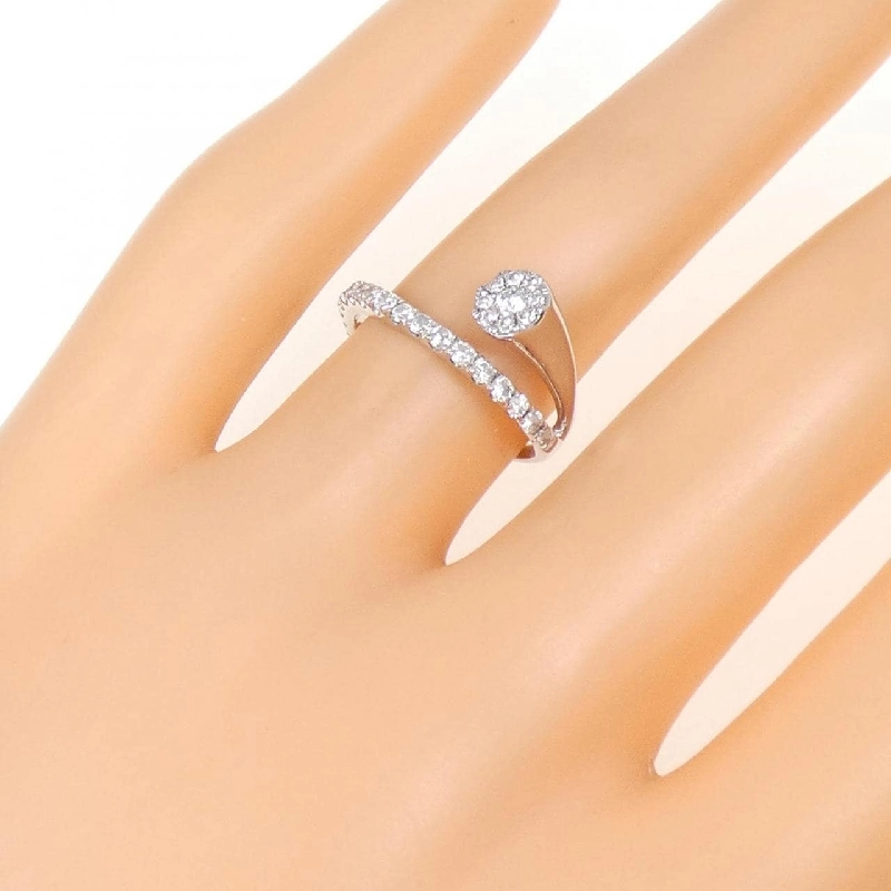 Nhẫn kim cương K18WG 0.50CT 672356