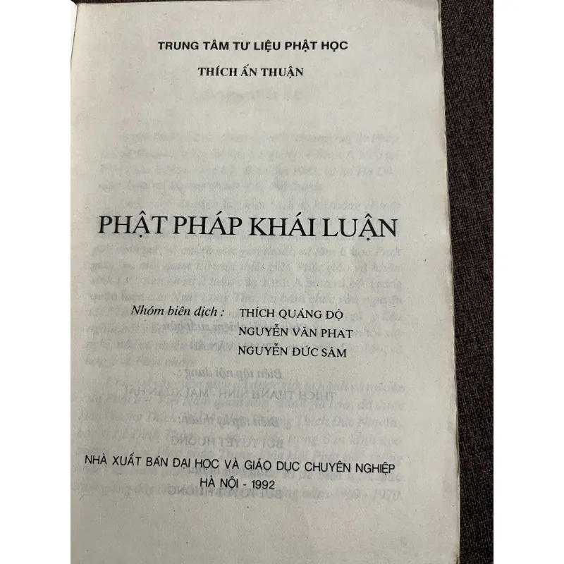 Phật Pháp Khái Luận - Thích Ấn Thuận - Tôn giáo (Phật học) 657892