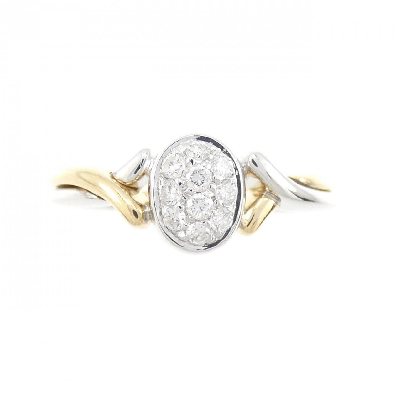 Nhẫn kim cương 18KYG/18KWG - Hàng hiệu Authentic 860044