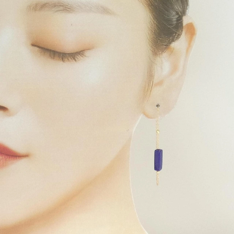 K18YG Lapis Lazuli Bông tai một bên - Hàng hiệu Authentic 869845