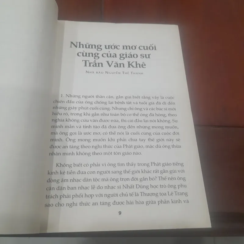 Tự truyện TRẦN VĂN KHÊ - Trí huệ để lại cho đời 715525
