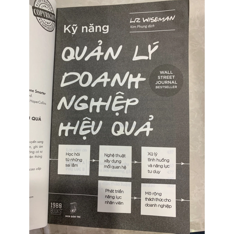 KỸ NĂNG QUẢN LÝ DOANH NGHIỆP HIỆU QUẢ - LIZ WISEMAN 521606