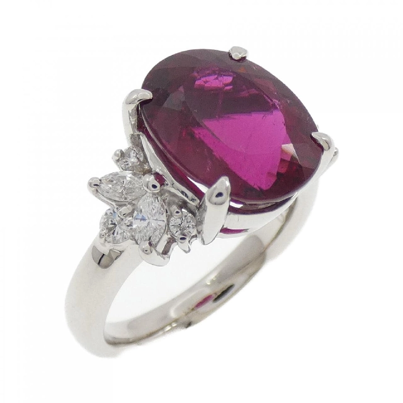 Nhẫn Tourmaline Rubelite PT900 4.67CT - Hàng hiệu Chính hãng 852488