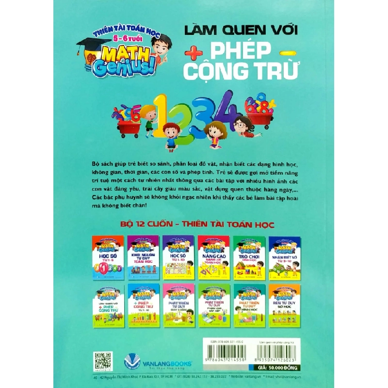 Thiên Tài Toán Học (5 - 6 Tuổi) - Làm Quen Với Phép Cộng Trừ - Hà Thu Quang 285951