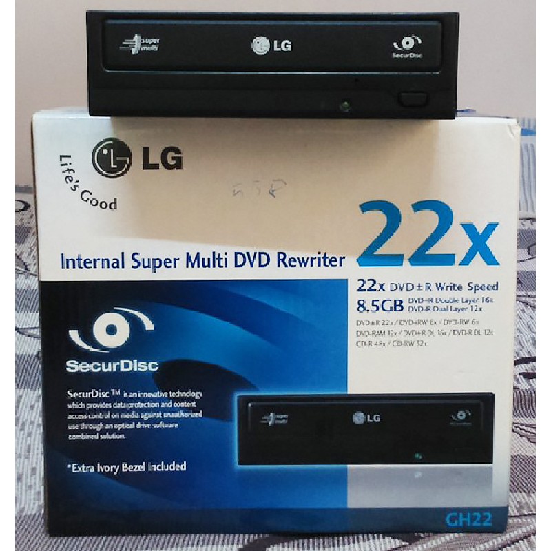 Ổ đĩa quang LG 22x Internal Super Multi DVD Rewriter (LG GH22NP20) 13037