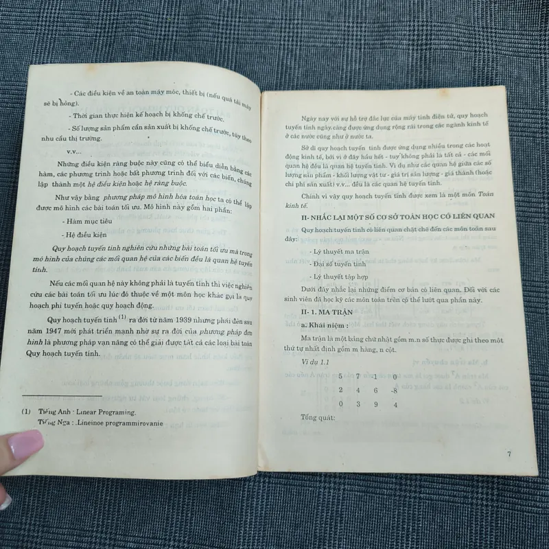 Quy hoạch tuyến tính 1994 592393