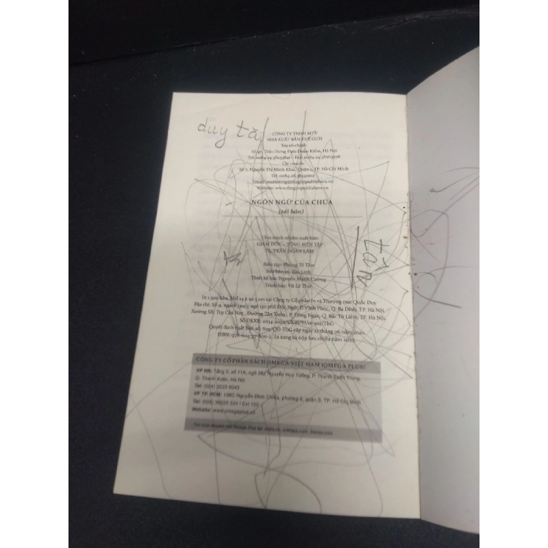 Ngôn Ngữ Của Chúa Francis S.Collins mới 70% (bị ghi cuối trang) 2020 HCM0805 tôn giáo 914262