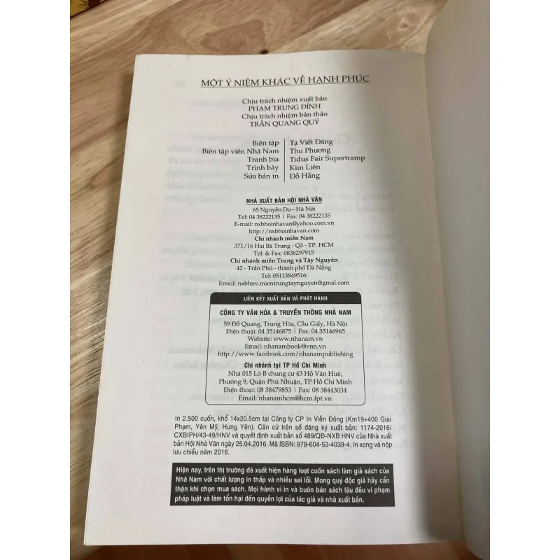 Một Ý Niệm Khác Về Hạnh Phúc - Marc Levy 976650