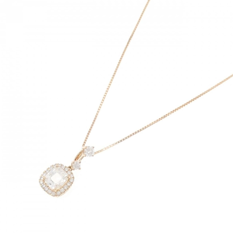 Dây chuyền kim cương 18KPG/K18PG 1.17CT - Hàng hiệu Authentic 859234