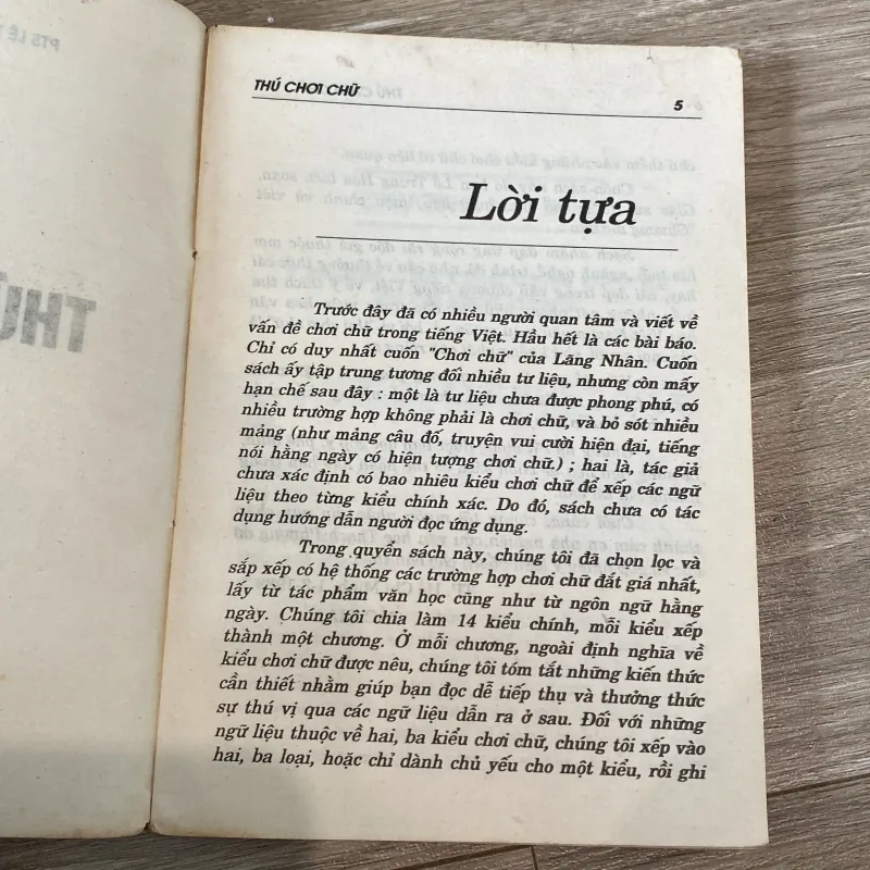 THÚ CHƠI CHỮ (XB 1995) 753200