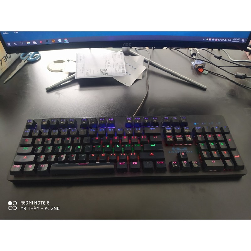 Bàn phím cơ Eblue EKM757 Blue switch / Chính hãng đã qua sử dụng 359