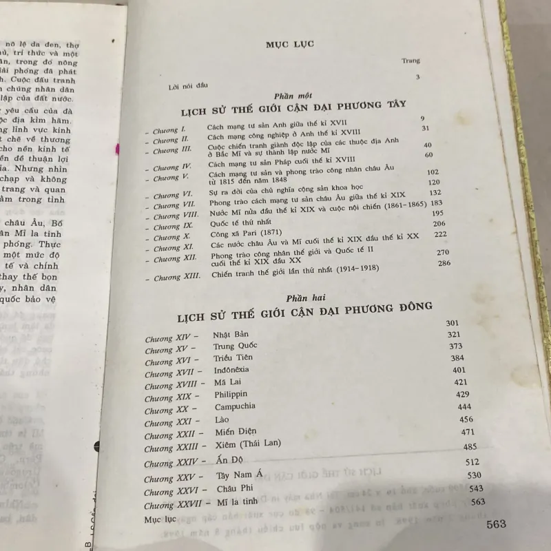 LỊCH SỬ THẾ GIỚI CẬN ĐẠI, bản bìa cứng (xb 1998) 997513