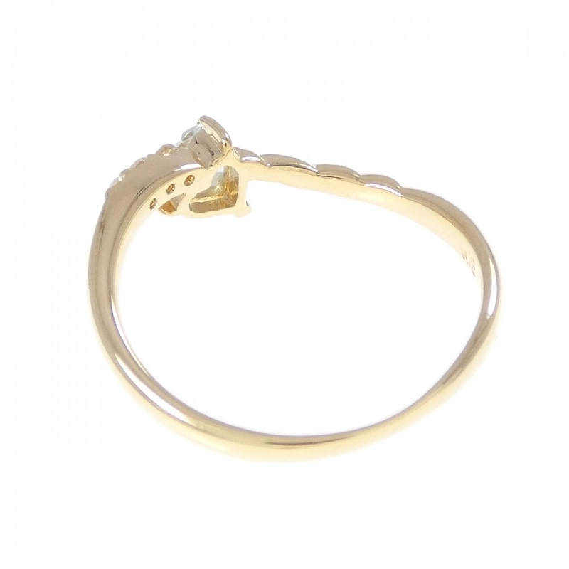 Nhẫn Aquamarine Hình Trái Tim K18YG - Hàng hiệu Chính Hãng 852665